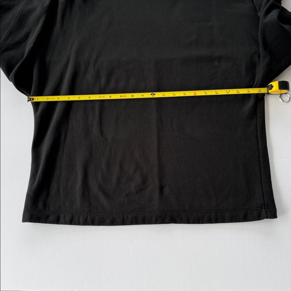 MM Lafleur Kristin boatneck French Terry pullover/sweatshirt in black, size M - Picture 6 of 8